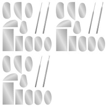 36 Pcs Steel Pottery Tools Clay Ribs Stainless Serrated Scraper with Clay Ceramic Needle and Feather-Texture Detail Tool