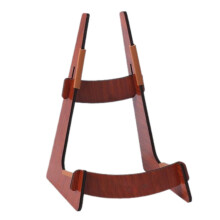 Universal L-shaped wood guitar stand for ukulele