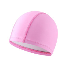Swimming Cap Faux Leather Unisex Pink 1 Piece
