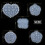 Flowers 3D Silicone Nail Art Mold 5 pcs 6
