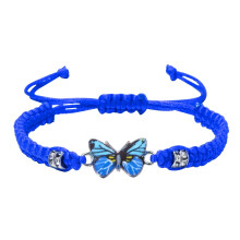 Handwoven Couple Bracelet for Men and Women, Blue