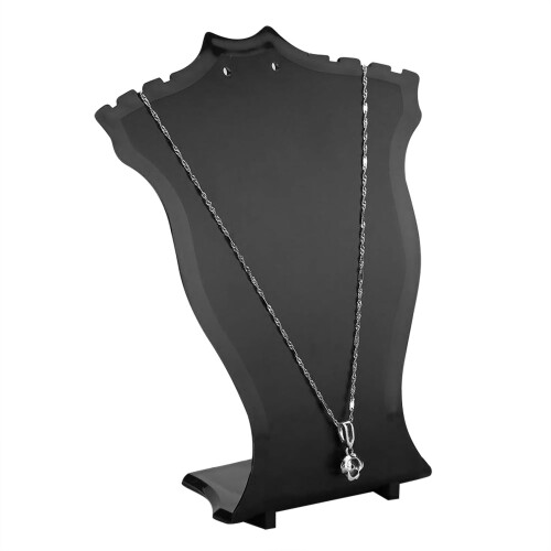 Necklace pendant display stand with earring holder 5 pcs 1