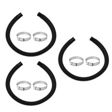 Pool Pump Replacement Hose Set of 3, 1.25" x 59", Fits