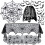Halloween decoration set for home 3D bats table runner 1