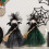Witch Plush Doll Decoration 2 pcs Black Green 1