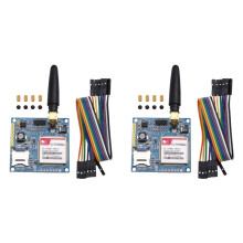 2X SIM900A SIM900 V4.0 Draadloze Gegevensoverdracht-Uitbreidingsmodule GSM GPRS-Bordkit met Antenne voor