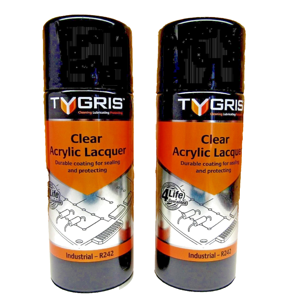 Tygris Clear Acrylic Lacquer Sealing & Protecting Lubricant Spray 1 x 400ml - Image 8