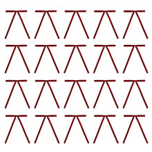 Velvet Christmas Bowknot Ribbon Bows Pack of 20