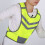 Safety Vest Fluorescent Yellow One Piece 2