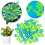 HBASD Glow-in-the-Dark Pebbles Blue Green 100 pcs 6