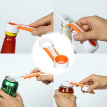 4-in-1 grip bottle opener for twist caps, bottle caps,