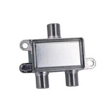 2X 2-Wege-TV-Antennen-Satellitensplitter, Koaxialkabel, Antennenkabel, Signalsplitter, Buchse, Kabelumschalter, Umschalter