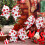 Red and White Christmas Bows 12 pcs 6 inch 3