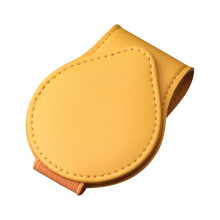 HuiXinOu car sun visor sunglasses holder magnetic leather