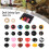 Harupink plastic safety eyes and noses 1040 pcs assorted 5