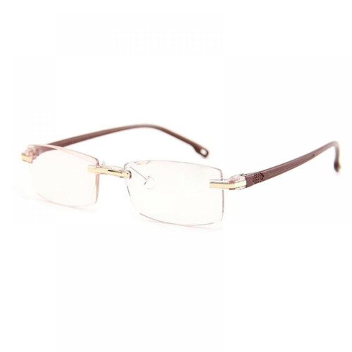 Rimless bifocal anti-blue light reading glasses 1 pair