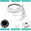 Handheld Magnifying Glass with Light 5X 8 LED 4