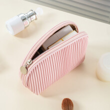 Solacol travel makeup bag for women half-round 1 piece