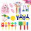 Kids Sponge Painting Brushes Set with Assorted Patterns 32 1