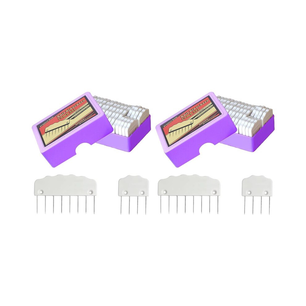 40Pcs Knit Blocking Pin Kit, Knit Blockers Combs For Crochet Knitting Blocking Board Mats, Knit Blocking Pins 6033788105081