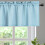 Kitchen Curtain Valance Waffle Weave Blue 60x15 in 1 Panel 2