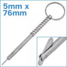 Spring Loaded Clevis Pin 316 Stainless Steel 5x51mm