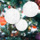 Christmas Tree Ornaments White Glitter Foam 6 pcs 3 in 6