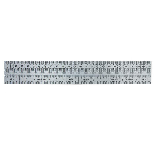 Precision Marking Rule Stainless Steel 10 Inch