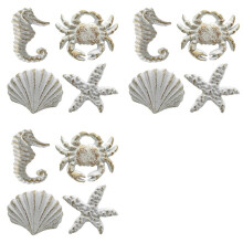 12 Stuks Retro Maritieme Stijl Gietijzeren Ladegreep-Keukenkast Kledingkast Kast Hardware, Wit