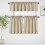 Kitchen Tier Curtains Waffle Texture Light Filtering Taupe 2