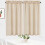 Short Waffle Weave Tier Curtains for Bedroom Kitchen 2