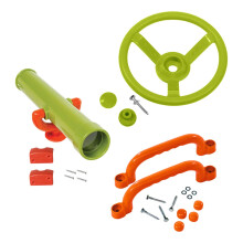 Kids' swing set attachment: pirate telescope, green