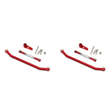 2X Stärkerer Lenkstangensatz Aus Aluminiumlegierung für 1/12 MN128 Upgrade RC-Autoteil, Rot