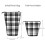 Black Tartan Fabric Pencil Pouch 1 Pack 3