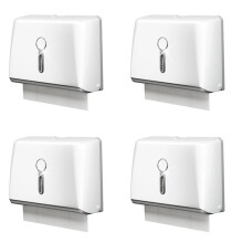 4X Commercial Paper Towel Dispenser Wall Mount with Key Pack No Drilling or Screws Install for Bathroom Restroom Kitchen