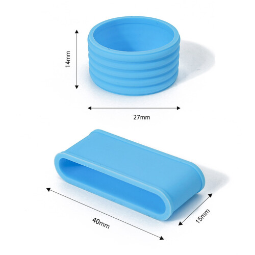 Rygai pickleball paddle grip band elastic silicone 2