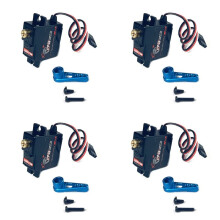 4X 17G 3.5KG Metal Gear Digital Servo and Metal Servo Arm S0017M for WPL C14 C24 MN D90 MN99S RC Car Upgrade Parts,2