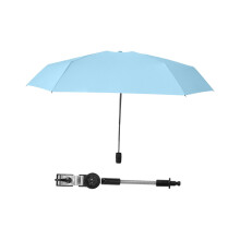 Beach chair umbrella clamp with clip, 90 cm diameter, blue