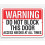 Aluminum Warning Sign Emergency Exit Access 8x12 Inch 1