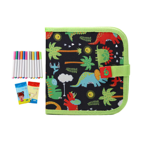 Kids Erasable Doodle Book Green Dinosaur 1 Piece