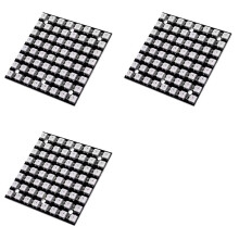 3X WS2812 LED 5050 RGB 8x8 LED Matrix WS2812B 8x8 64-Bit Full Color 5050 RGB LED Lamp Panel Light