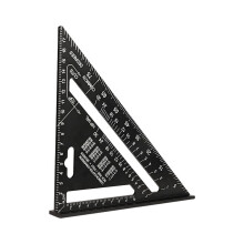 Aluminum Alloy Triangle Ruler 7 Inch Metric Angle Protractor