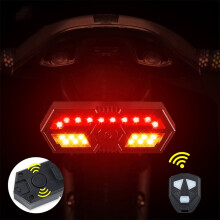Bike Rear Turn Lamp with Alarm and USB Rechargeable