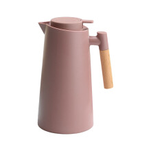 Htovila thermal coffee carafe 1L double-walled wood handle