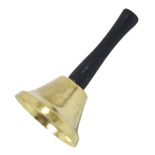 Metal Hand Bell Bronze Witch Bell Christmas Decor 1 Piece