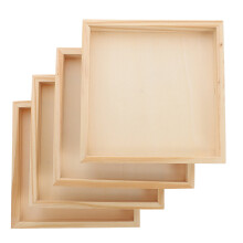 Wooden Puzzle Storage Tray for Building Blocks 4 Pcs
