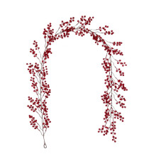 Red Berry Garland Burgundy Pip Berry Vine 5.9 Ft