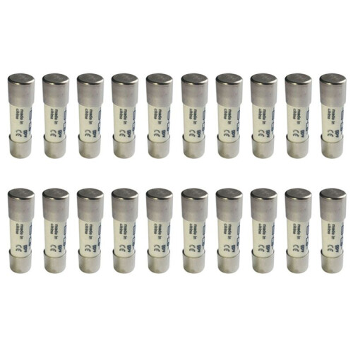 20 Pcs 1000 VDC Fuse Solar PV Explosion-Proof Fuse Silver - 20A