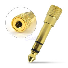 Gold Audio 6.3mm Male to 3.5mm Stereo Adapter