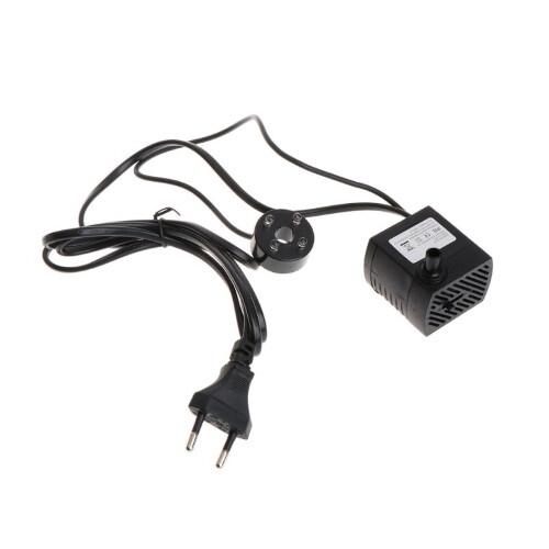 Mini submersible water pump with LED light, ultra quiet,